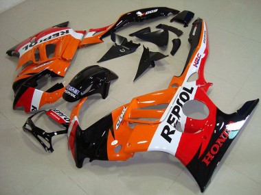 Cheapest 1995-1998 Black Orange Repsol Honda CBR600 F3 Replacement Fairings UK