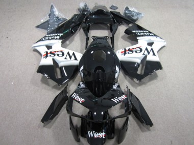 Cheapest 2003-2004 West White Black Honda CBR600RR Motorbike Fairings UK