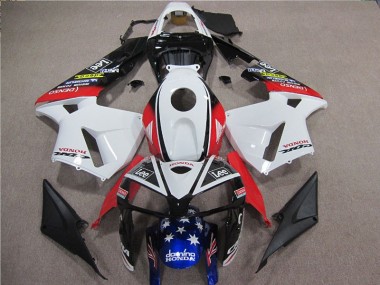 Cheapest 2005-2006 White Red Blue Lee Honda CBR600RR Motorbike Fairing UK