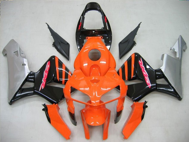 Cheapest 2005-2006 Orange Black Honda CBR600RR Motorcycle Fairing UK