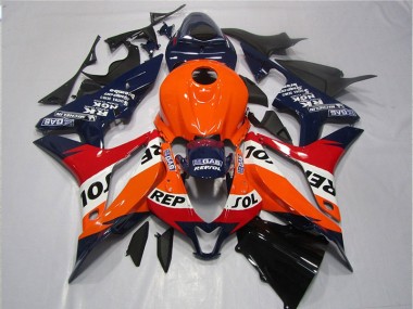 Cheapest 2007-2008 Orange Blue Black Repsol Honda CBR600RR Motorcycle Fairings UK