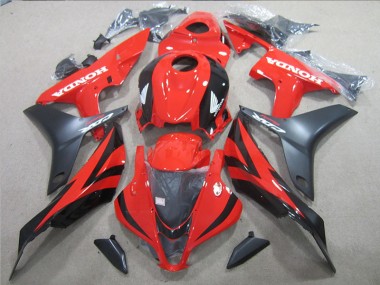 Cheapest 2007-2008 Black Red Honda CBR600RR Motorbike Fairings UK