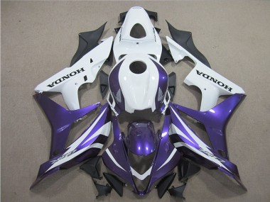 Cheapest 2007-2008 Purple White Honda CBR600RR Motor Bike Fairings UK