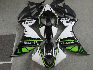 Cheapest 2007-2008 Black White Monster Pizzoli Honda CBR600RR Motorcycle Fairings UK