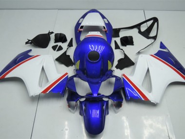 Cheapest 2002-2013 Blue White Honda VFR800 Motorcycle Fairings Kit UK