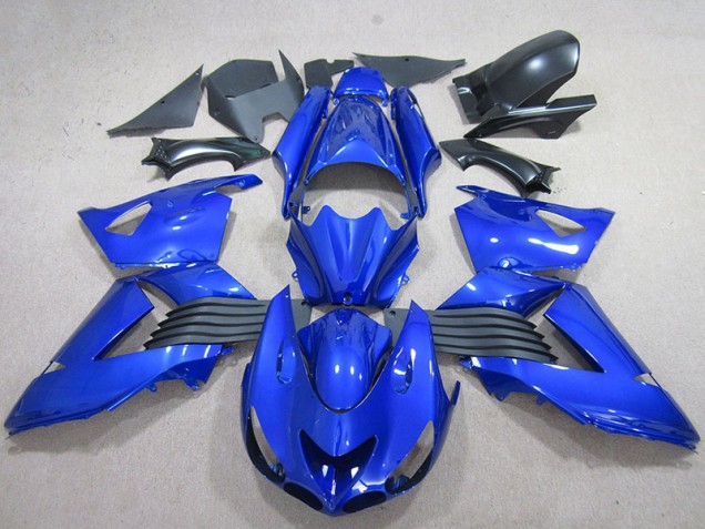 Cheapest 2006-2011 Blue Kawasaki ZX14R ZZR1400 Motorbike Fairing Kits UK