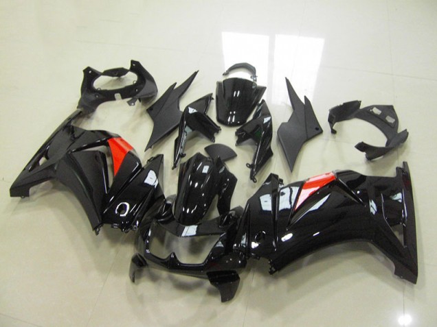 Cheapest 2008-2012 Black Kawasaki ZX250R Motorcylce Fairings UK