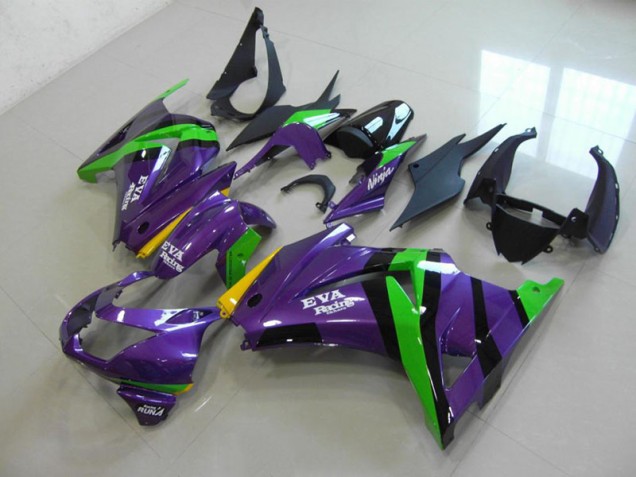 Cheapest 2008-2012 Purple EVA Racing Kawasaki ZX250R Bike Fairing UK