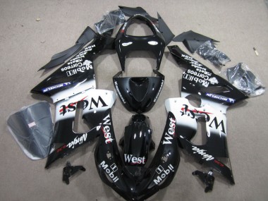 Cheapest 2005-2006 Black West Mobil Ninja 636 Kawasaki ZX6R Motorbike Fairings UK