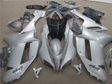 Cheapest 2007-2008 Silver Kawasaki ZX6R Bike Fairing UK