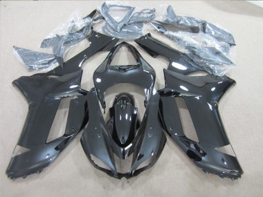 Cheapest 2007-2008 Black Kawasaki ZX6R Motorcycle Fairings Kits UK