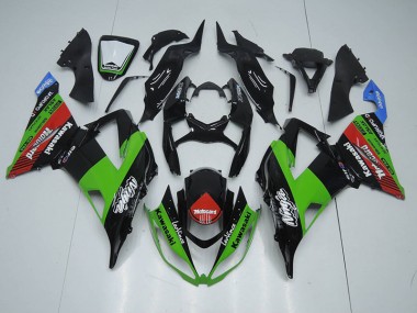 Cheapest 2013-2018 Black Green Red Motocard Kawasaki ZX6R Motorcycle Fairing Kit UK