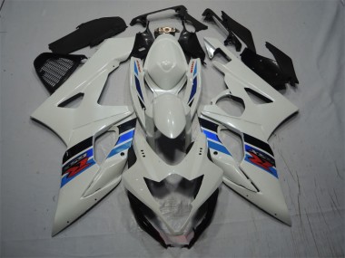 Cheapest 2005-2006 White Blue Suzuki GSXR1000 Motorcycle Fairing Kits UK