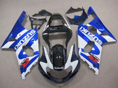 Cheapest 2000-2002 Blue White Decal Suzuki GSXR1000 Replacement Fairings UK