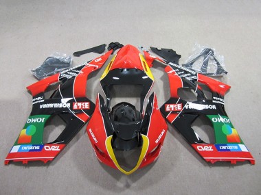 Cheapest 2003-2004 Red Green Black Suzuki GSXR1000 Bike Fairing UK