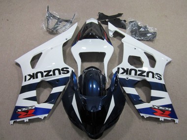 Cheapest 2003-2004 White Blue Black Decal Suzuki GSXR1000 Bike Fairings UK