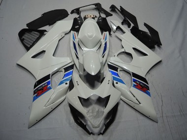 Cheapest 2007-2008 White Blue Suzuki GSXR1000 Bike Fairings UK