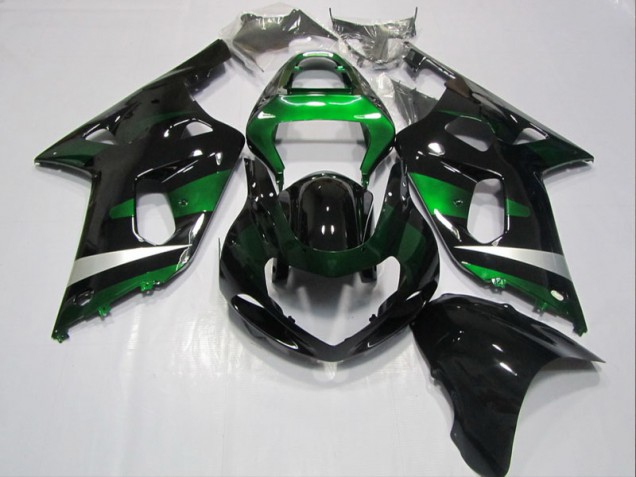 Cheapest 2001-2003 Black Green Suzuki GSXR600 Bike Fairings UK