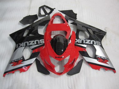 Cheapest 2004-2005 Red Black Silver Suzuki GSXR600 Motorcyle Fairings UK