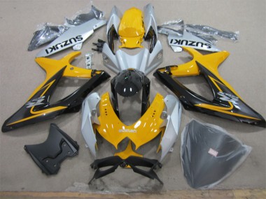 Cheapest 2008-2010 Yellow White Black Suzuki GSXR600 Motorcycle Fairing Kits UK