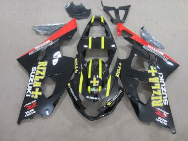 Cheapest 2004-2005 Black Yellow Rizla Suzuki GSXR750 Bike Fairing UK