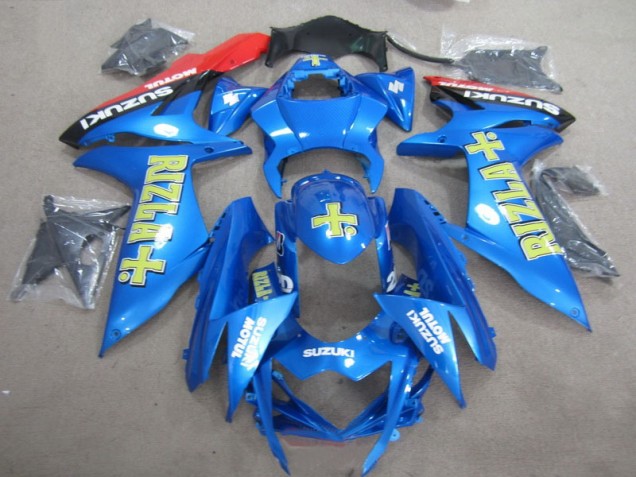 Cheapest 2011-2021 Blue Yellow Rizla Suzuki GSXR750 Motor Bike Fairings UK