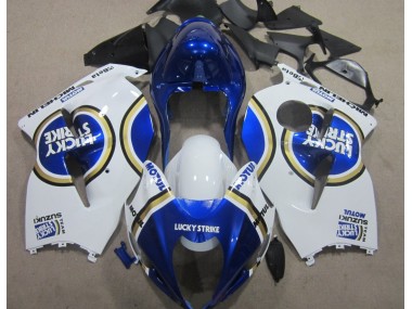 Cheapest 1996-2007 Blue Motul White Lucky Strike Suzuki GSXR1300 Hayabusa Motorcycle Replacement Fairings UK