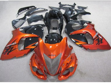 Cheapest 2008-2019 Orange Black Suzuki GSXR1300 Hayabusa Motor Bike Fairings UK