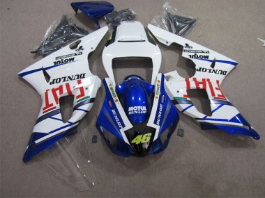 Cheapest 1998-1999 Blue White Motul Dunlop 46 Yamaha YZF R1 Motorbike Fairing Kits UK