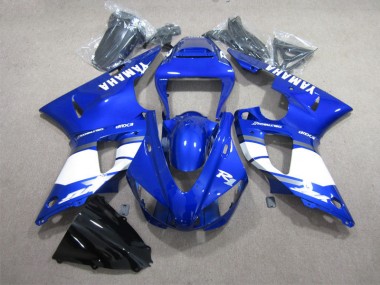 Cheapest 1998-1999 Blue White Decal Yamaha YZF R1 Moto Fairings UK