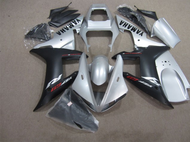 Cheapest 2004-2006 Silver Black Yamaha YZF R1 Motorcycle Fairings UK