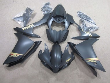 Cheapest 2007-2008 Black Gold Decal Yamaha YZF R1 Bike Fairings UK