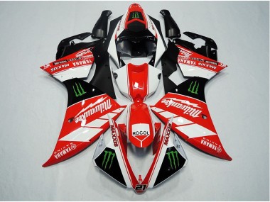 Cheapest 2012-2014 Red White Rocol Yamaha YZF R1 Replacement Motorcycle Fairings UK