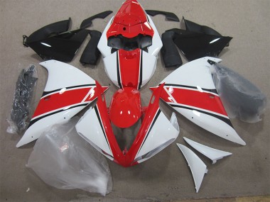 Cheapest 2012-2014 Red White Yamaha YZF R1 Bike Fairing Kit UK