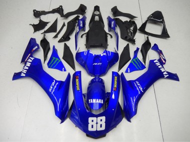 Cheapest 2015-2019 Blue Monster 88 Yamaha YZF R1 Motorcycle Fairings UK