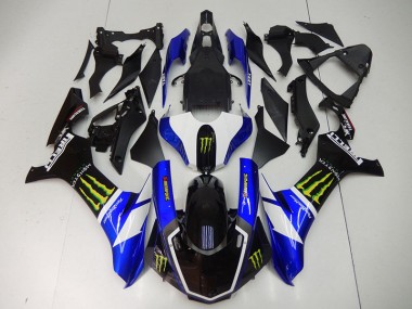 Cheapest 2015-2019 Blue Black Monster Yamaha YZF R1 Motorbike Fairings UK