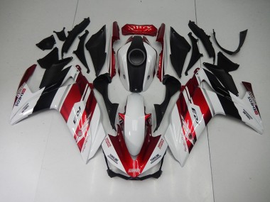 Cheapest 2015-2022 Black Red White Yamaha YZF R3 Motorcycle Fairings UK