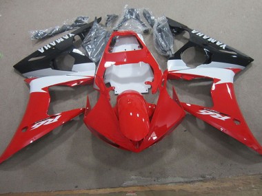 Cheapest 2003-2005 Red White Yamaha YZF R6 Motorcycle Fairings UK