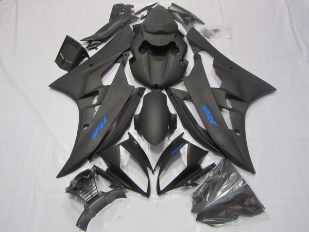 Cheapest 2006-2007 Black Blue Decal Yamaha YZF R6 Motorcycle Fairings Kit UK