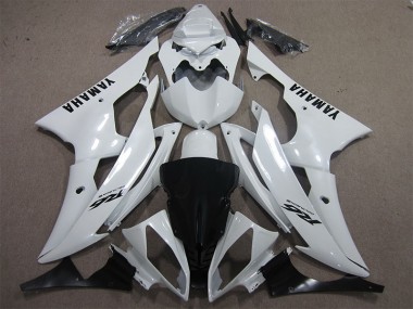 Cheapest 2008-2016 White Black Decal Yamaha YZF R6 Motorcycle Fairing Kits UK